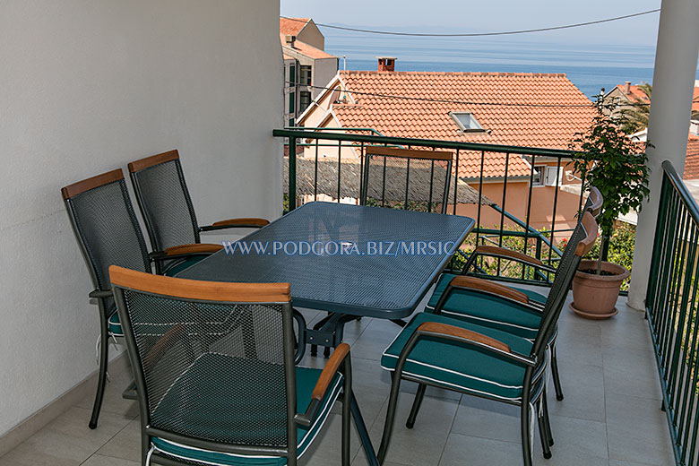apartments Mrsić, Podgora - terrace